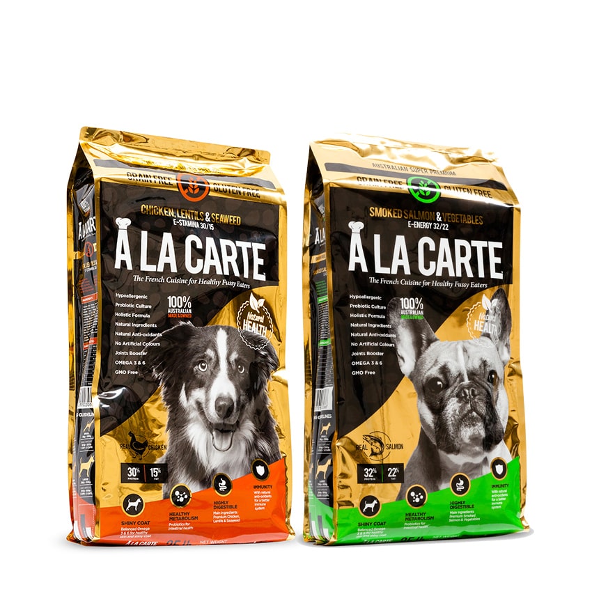 A La Carte Grain Free Golden Range - Super Premium Probiotic Quality 